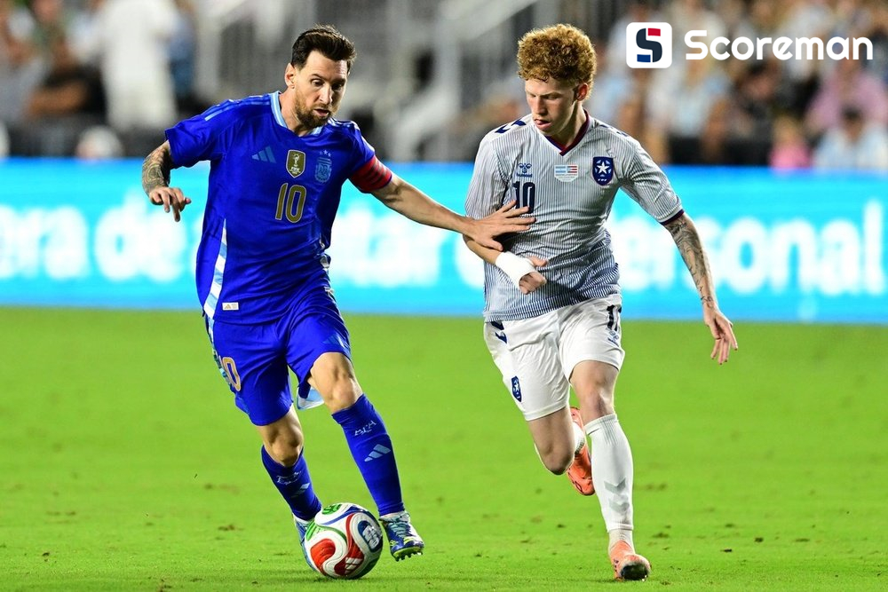 아르헨티나, 푸에르토리코 6-0 대승... 메시 2도움